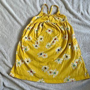 Hanna Andersson // cross-back sundress // yellow floral // size 5 // GUC